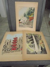 EIICHI KOTOZUKA UCHIDA WOOD BLOCK PRINTS FOUR SEASON OF NIKKO