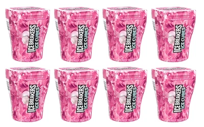 Ice Breakers Ice Cubes Bubble Breeze Sugar Free Gum Xylitol 40 Count (Pack of 8)