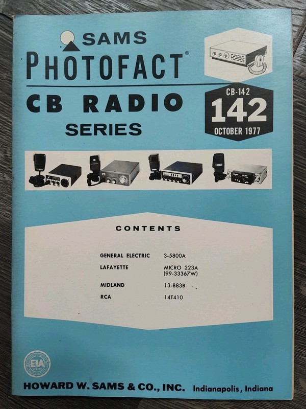Sams Photofact CB Radio Series CB-142