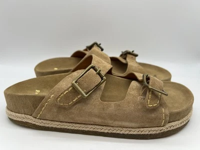 Polo Ralph Lauren Turbach Sandals Beige Suede Men Size 12D New Turbach Logo-Patch Suede Clog Sandal main image 2