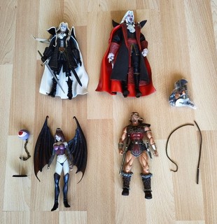 4 Castlevania Action Figuren plus Zubehör