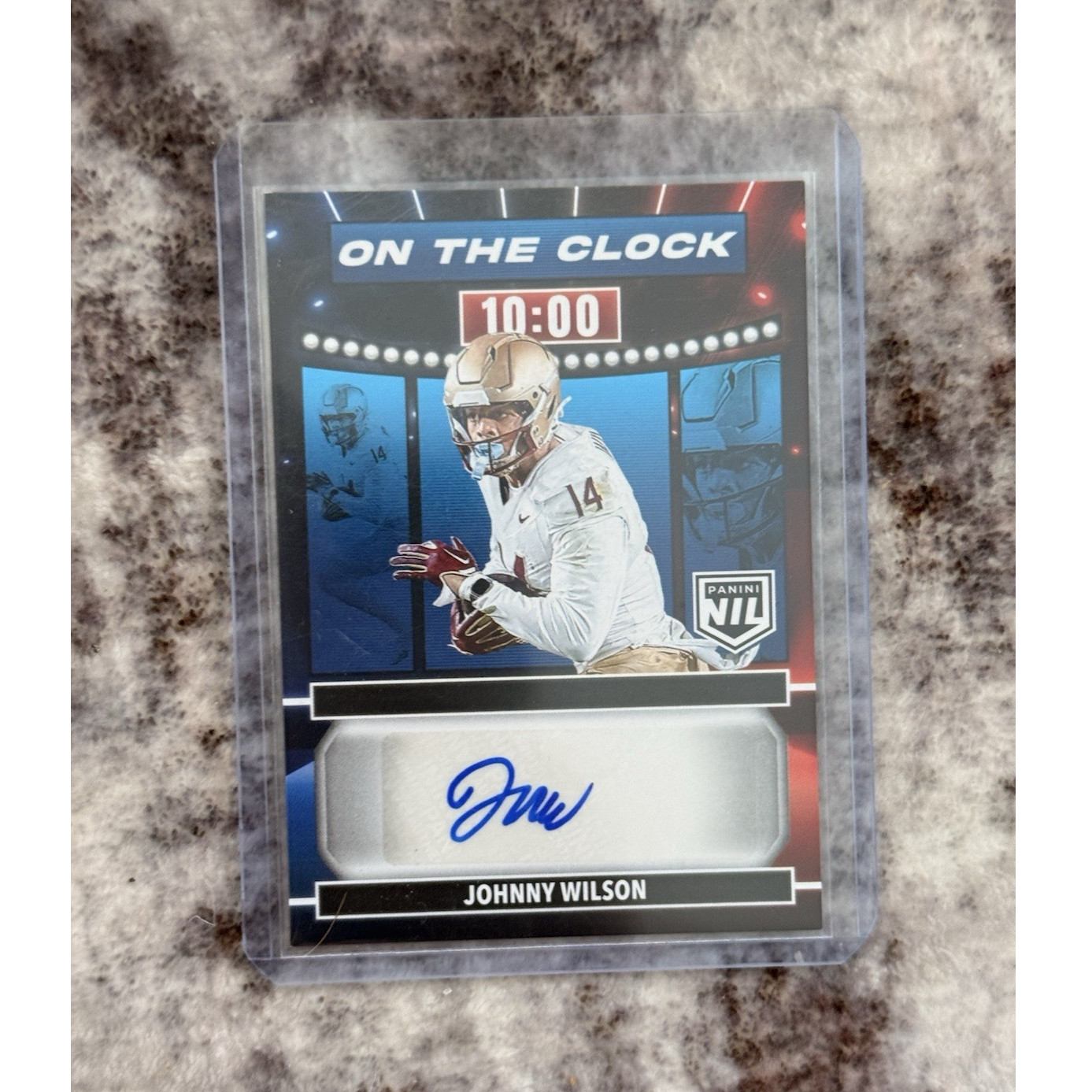 Johnny Wilson Panini Prestige on the Clock Signatures #OTCJWN Base