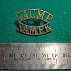 WW2 South African Corps Of Military Police Shoulder Title Badge Africa SACMP