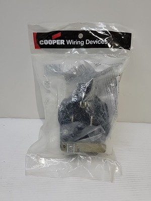 Cooper Wiring Devices Universal Angle Plug 30A-250V With Wide Flat Blade