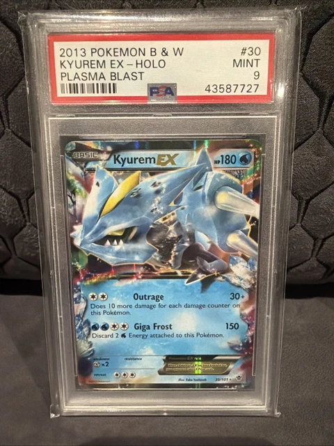 2013 POKEMON B&W PLASMA BLAST 30/101 KYUREM EX PSA 9 LOW POP 27!!!