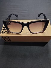 Black Marble Pattern Thick Chunky Square Frame Fashion Shades Sunglasses