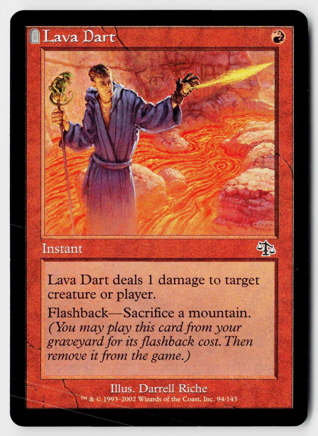 MTG Judgment #94 Lava Dart Near Mint or Better