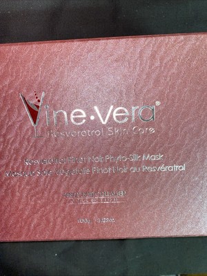 Vine Vera Resveratrol Pinot Noir Phyto-Silk Mask 3.52oz 100g NEW SEALED