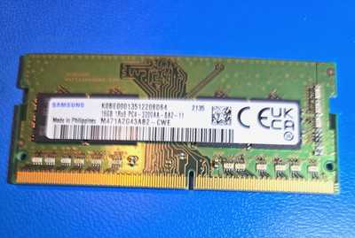 Samsung 16GB DDR4 3200MHz PC4-3200 Laptop RAM SO-DIMM M471A2G43AB2-CWE Tested