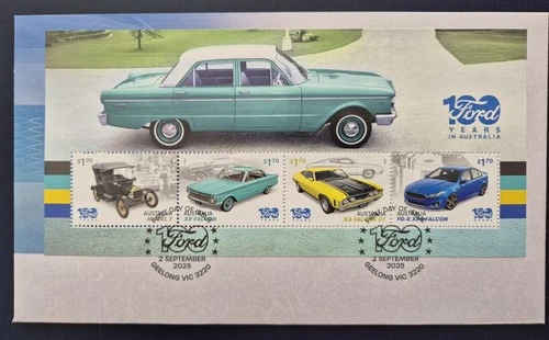 Australia 2025 / The 100th Anniversary of Ford in Australia  / FDC with s/s