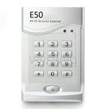 Wiegand26 Proximity RFID ID Card Reader Keypad Access Control E50 Silver 5cards