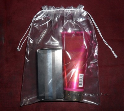 clear poly drawstring bags