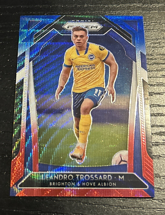 2020-21 Panini Prizm Premier League Leandro Trossard Red White & Blue