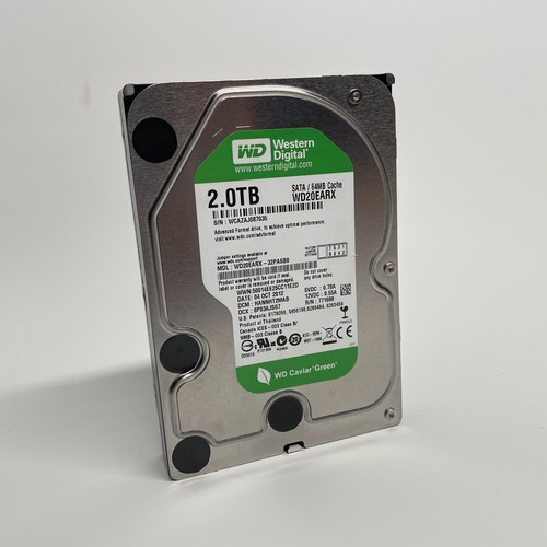 WD WD20EARX 2TB 3.5" SATA HDD 5400RPM 64MB Cache Caviar Green Desktop Drive - Afbeelding 2 van 6