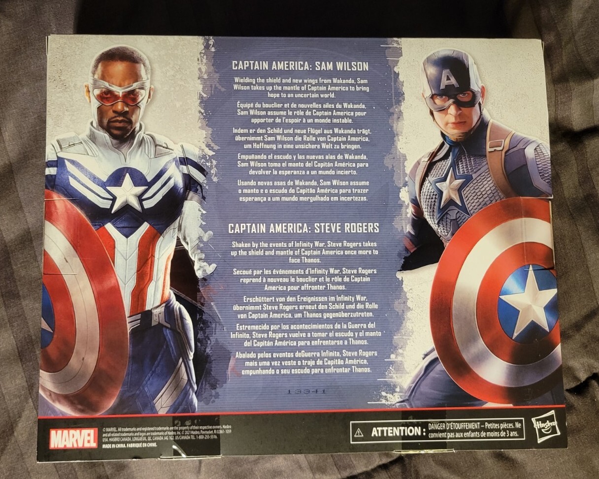 Marvel Legends Captain America Steve Rogers Sam Wilson Action Figure 2-pack -New