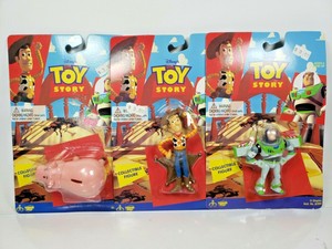 3-Disney-Thinkway-1995-Toy-Story-Collectible-Figures-Woody-Buzz-amp-Hamm-62860