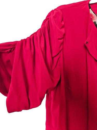 Women's Danny & Nicole Colorful Long Dress/ With Red Shell Jacket/ US Size 2X - Picture 6 of 12