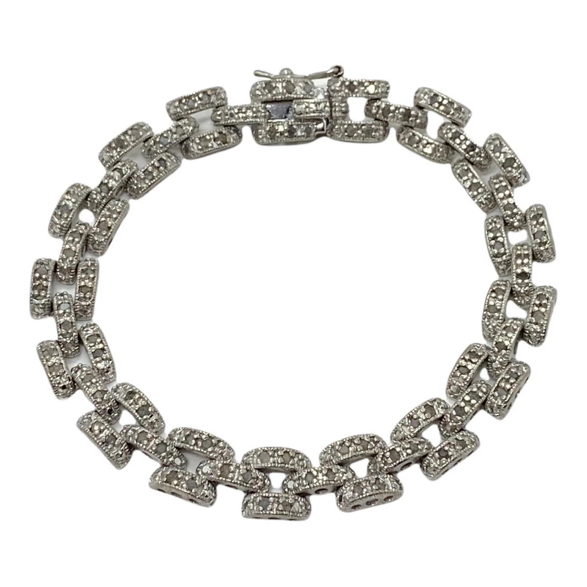 Dbj 925 diamond tennis bracelet sale