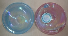 Azzurra  Hand Made Decorated Bowls 1 Blue & 1 Pink Made in Turkey