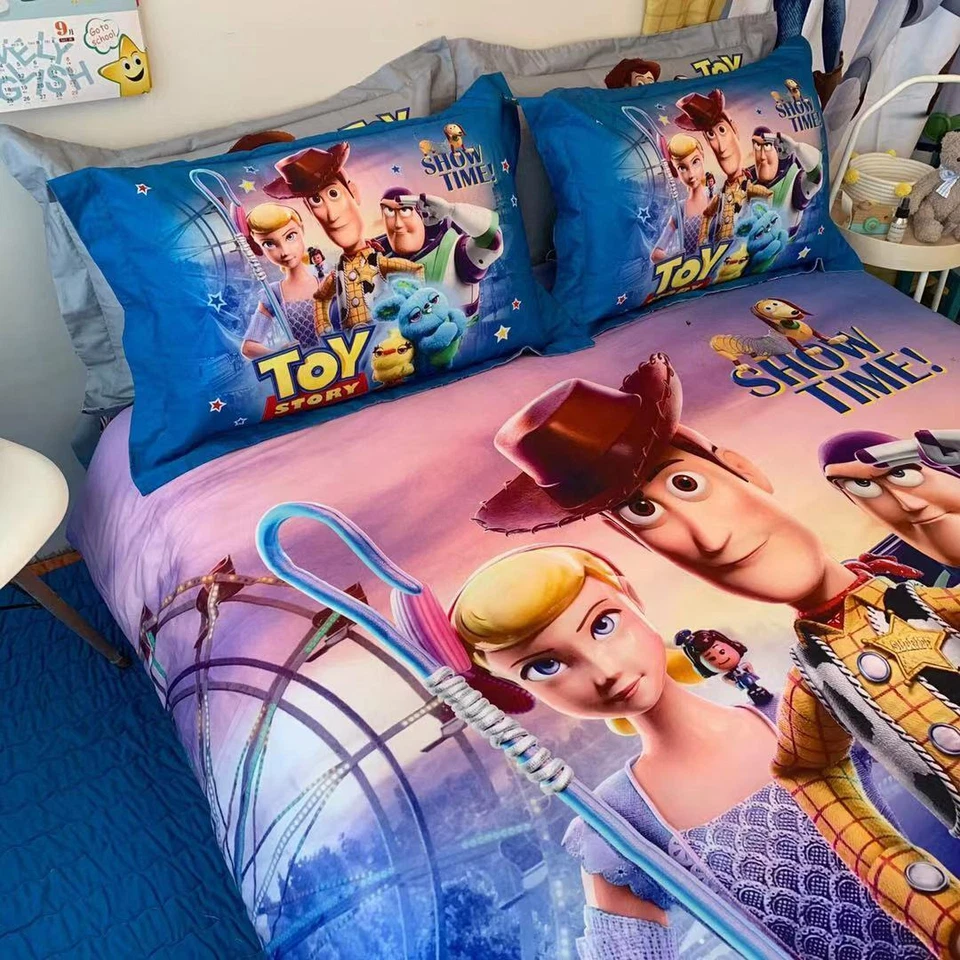 Juego de sábanas con funda de edredón 100 % algodón Toy Story Woody Jesse S KS D/Queen Foto 2 de 4