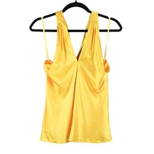 Veronica Beard Womens Stewart Top Size 2 Bright Sunset Halter Silk Blend NWT