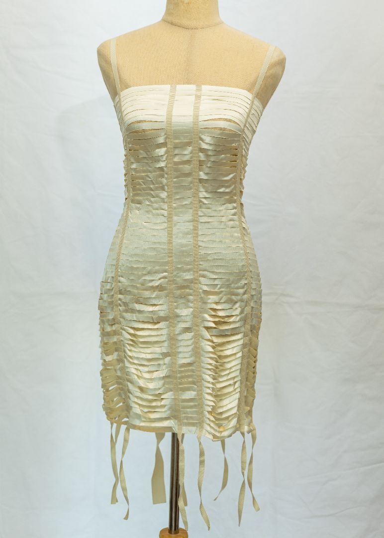 white christmas dresses 1967 Givenchy Haute Couture Floral Sheer Silk Draped Caftan Maxi Dress main image 1