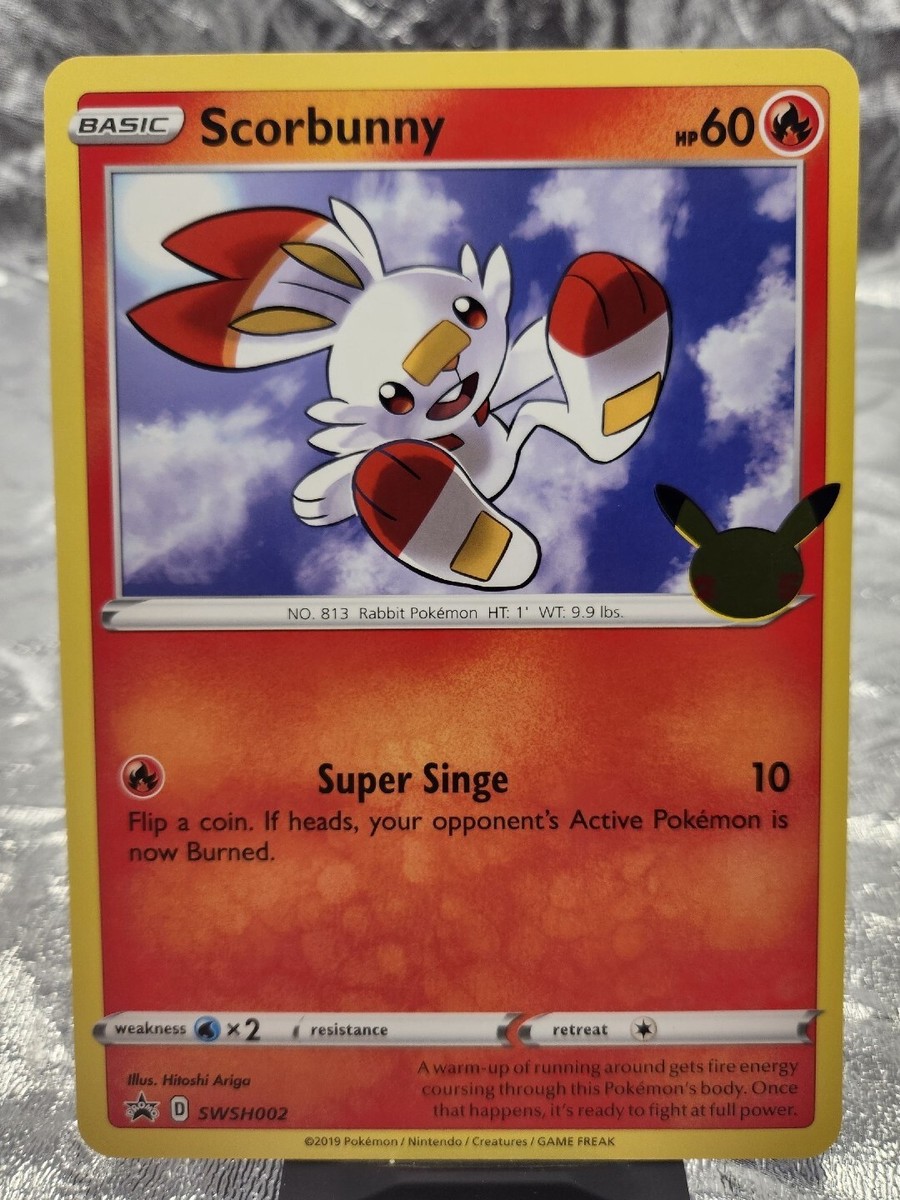 Scorbunny - Pokemon Oversized Jumbo Card 25th Anniversary | eBay