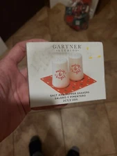 Gartner Studios Merry & Bright Salt & Pepper Shakers 2CT/2 UDS never used