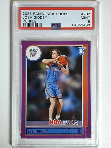 2021 NBA Hoops Josh Giddey Rookie #202 Purple Edition - PSA 9 (POP 2)
