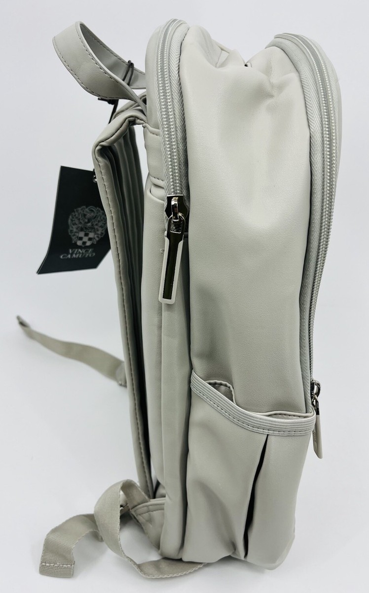 Vince Camuto Gray Backpack Vince Camuto Addison Gray Quilted Puffy Backpack Faux  main image 3
