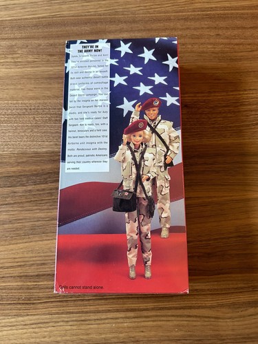 Vintage 1992 Stars 'n Stripes Army Barbie Doll Mattel #1234 NRFB - Picture 6 of 12