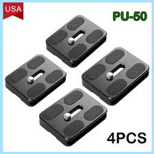 4xPU50 Quick Release Plate For Digital Camera Tripod Ballhead Lens Mount Adapter