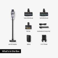 Samsung Jet 75E Complete Cordless Vacuum Cleaner 200W 60min Battery VS20B75ACR5