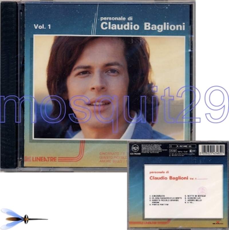 CLAUDIO BAGLIONI "PERSONALE DI VOL.1" RARO CD 1a EDIZIONE 1990 - SIGILLATO