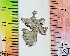 2 Pcs. Angel Pendants Charms Cast Fine Pewter