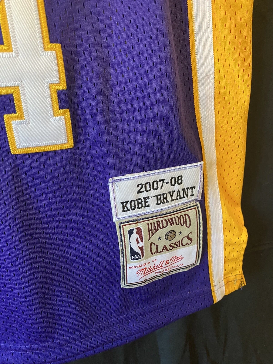 Men's Los Angeles Lakers Kobe Bryant Mitchell & Ness Silver 2007