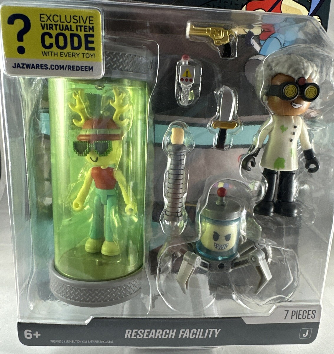 MM2 Research Facility 7 Pc Figure Set Devseries 2024 Nikilis, Jar