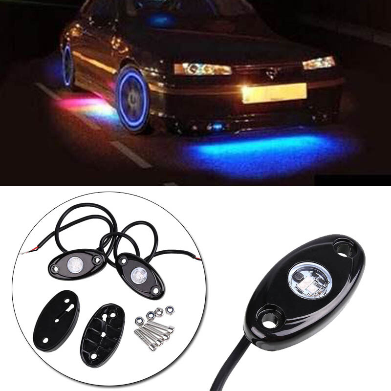 Auto Chassis Lampe für JEEP ATV Truck unter Körper Trail Rig Rockbar 4Farbes 9W