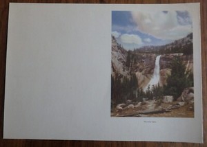 Mint CAMP CURRY menu ~ Yosemite National Park ~ July 17, 1947 Nevada Falls