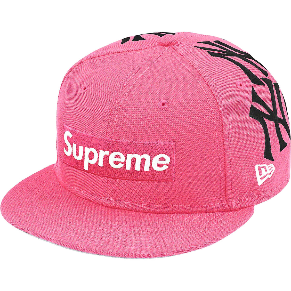 Supreme New York Yankees New Era Box Logo Beanie Pink