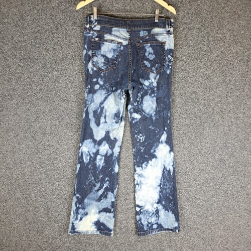 DKNY Womens Denim Jeans Size 8 Blue Straight Leg High Rise Pockets Stretch - Picture 8 of 10