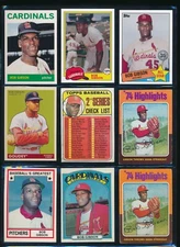 lot (9) Bob Gibson 1969 Topps #107 85AS-26 204 3 130 60YOT-13 181  15 (IF30)