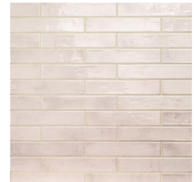 miti－sora MSI Stella Blush 2 in x 10 in Glossy Ceramic Subway Wall