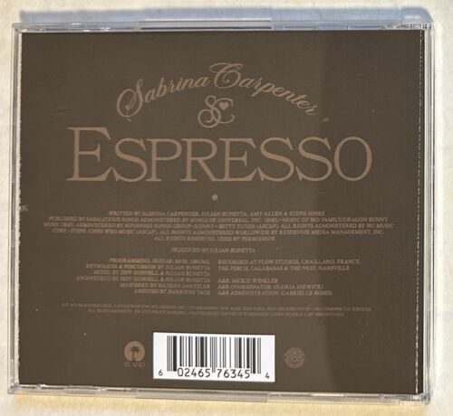 Sabrina Carpenter Espresso 1 Track CD Single - Picture 2 of 3