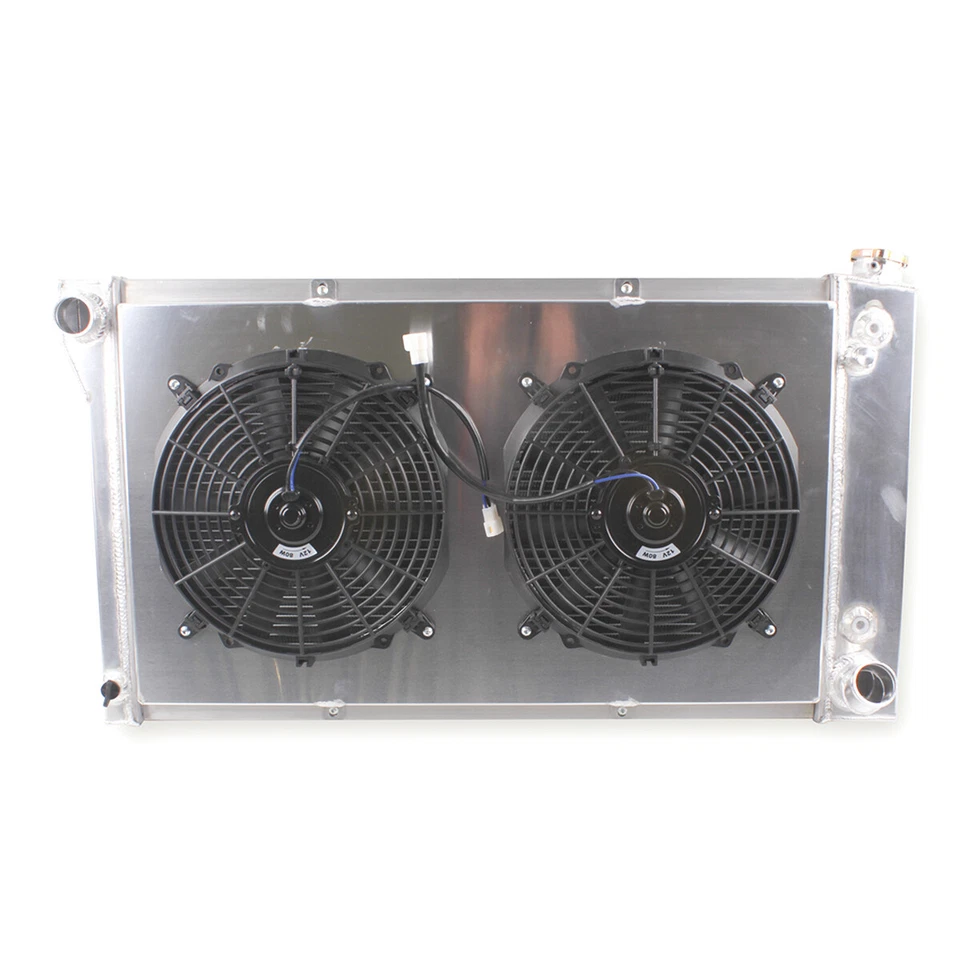 Radiator 4Row With 2Fan For 67-72 Chevy/GMC Pickup Truck C10 C20 C30 K10 K20 K30 - Image 2 of 4