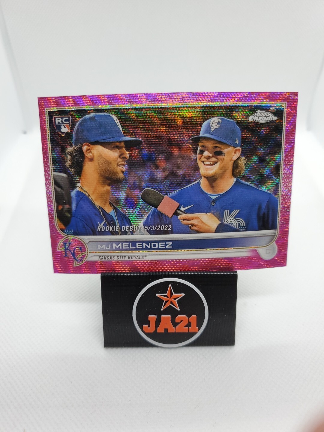 2022 Topps Chrome Update #USC84 MJ Melendez Pink Wave Refractor RC