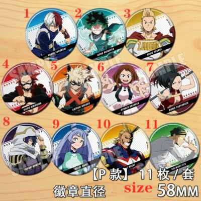 Spille Anime Boku No Hero Academia – Badges Da 5,8 Cm Per Zaini E Vestiti