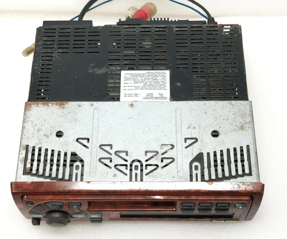 Autoradio Alpine TDA-7550RG vintage ultra rare radio radica hifi car collection - Immagine 4 di 4