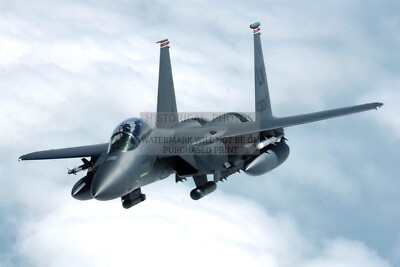 F-15E STRIKE EAGLE FIGHTER JET 49TH FIGHTER SQUADRON NORTH SEA 4X6 POSTCARD