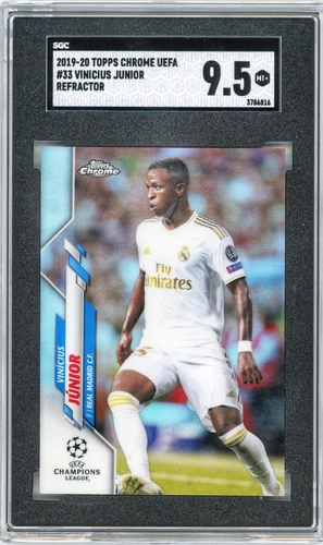 2019-20 Topps Chrome UCL Refractor Vinicius Junior Vini #33 RC SGC 9.5